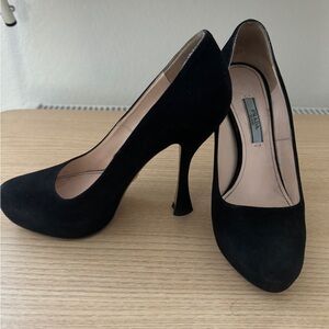 Jimmy Choo Black Suede Pumps